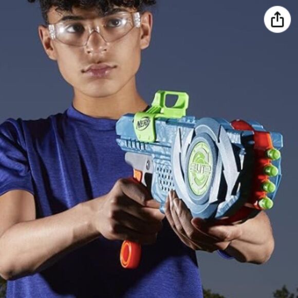 Hasbro NERF Elite 2.0 Flip shots Flip-8 Blaster, Rotating Dart Barrel - Picture 3 of 4